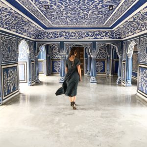 The blue room at the city palace. A Weekend In Jaipur, India