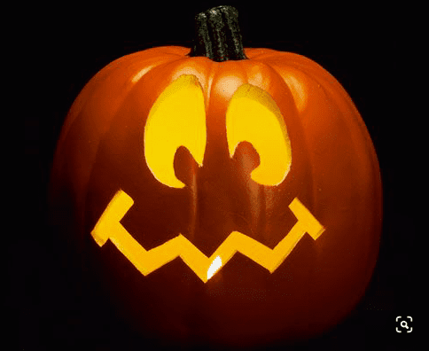 Goofy face pumpkin carving