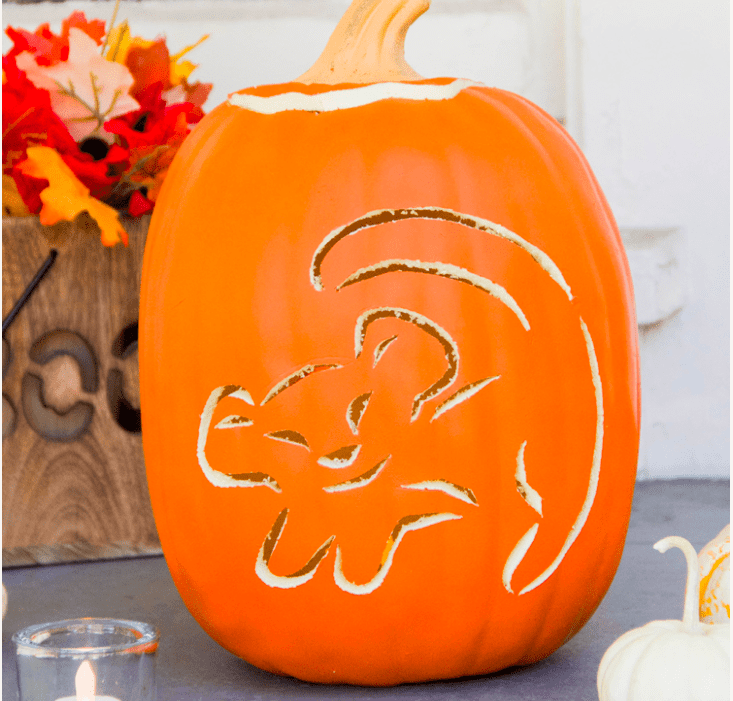 Disney themed pumpkin carving