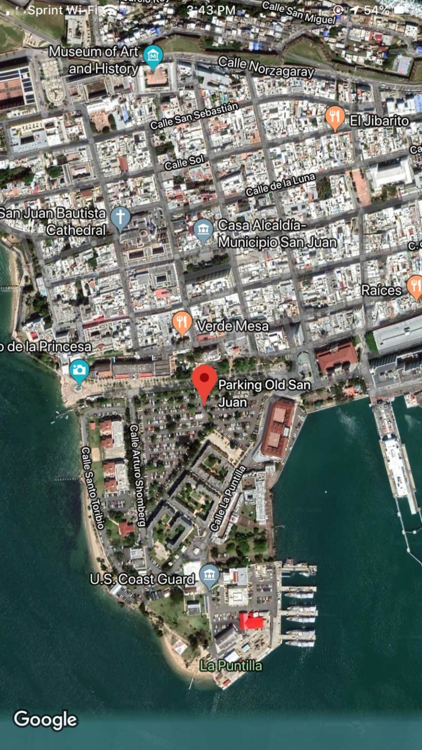 san juan puerto rico old town map