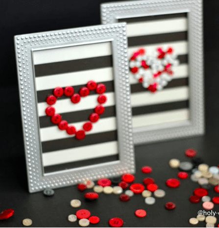 Valentines day decor, valentines day crafts for adults to decorate your house for the holidays. These easy crafts will get you in the spirit and ready to celebrate the day of love. Valentines day decorations are so cute! And these Valentines day ideas are all winners! Valentines day DIY for a happy valentines day. Perfect for any Valentines day party you may have. Button crafts