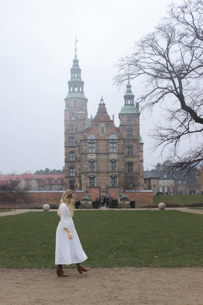 A foggy day at Rosenborg Castle in Copenhagen.