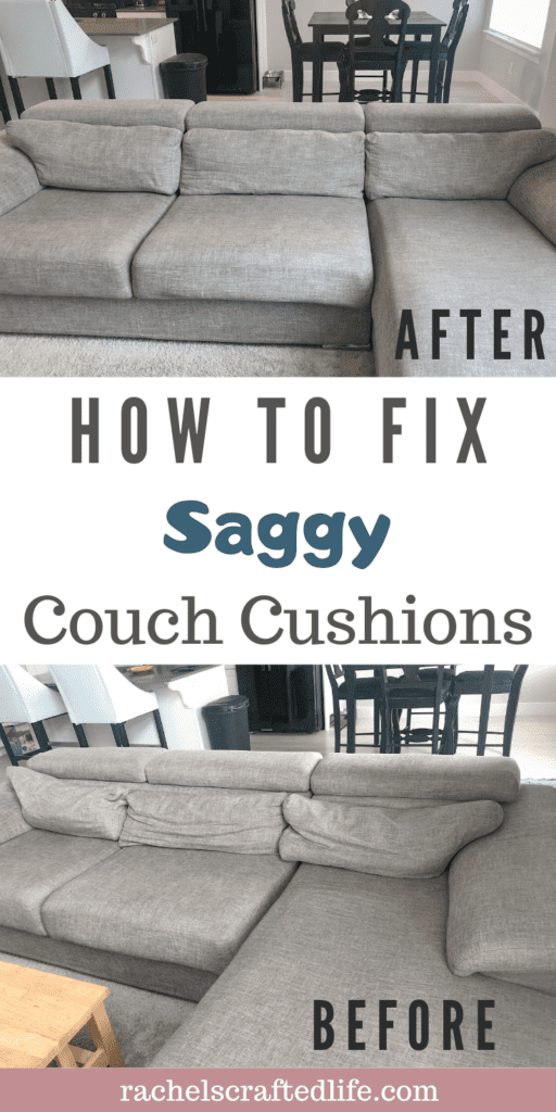 How to Fix Saggy Couch Cushions - An Exercise in Frugality