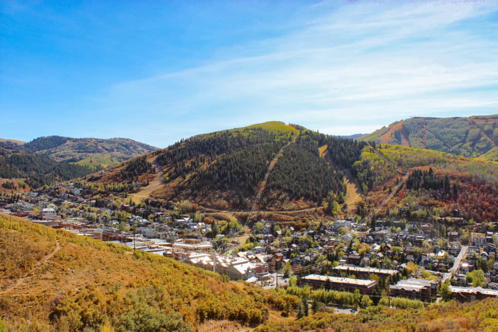 Park City Utah from above