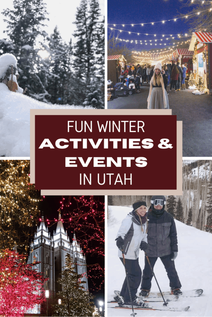 Family friendly winter activities in Utah. Look no further for fun must  do winter activities in the Salt Lake City area. The top  winter events to attend this holiday season in Utah. There are so many fun winter activities and events in Utah  so make sure you take advantage this year. 