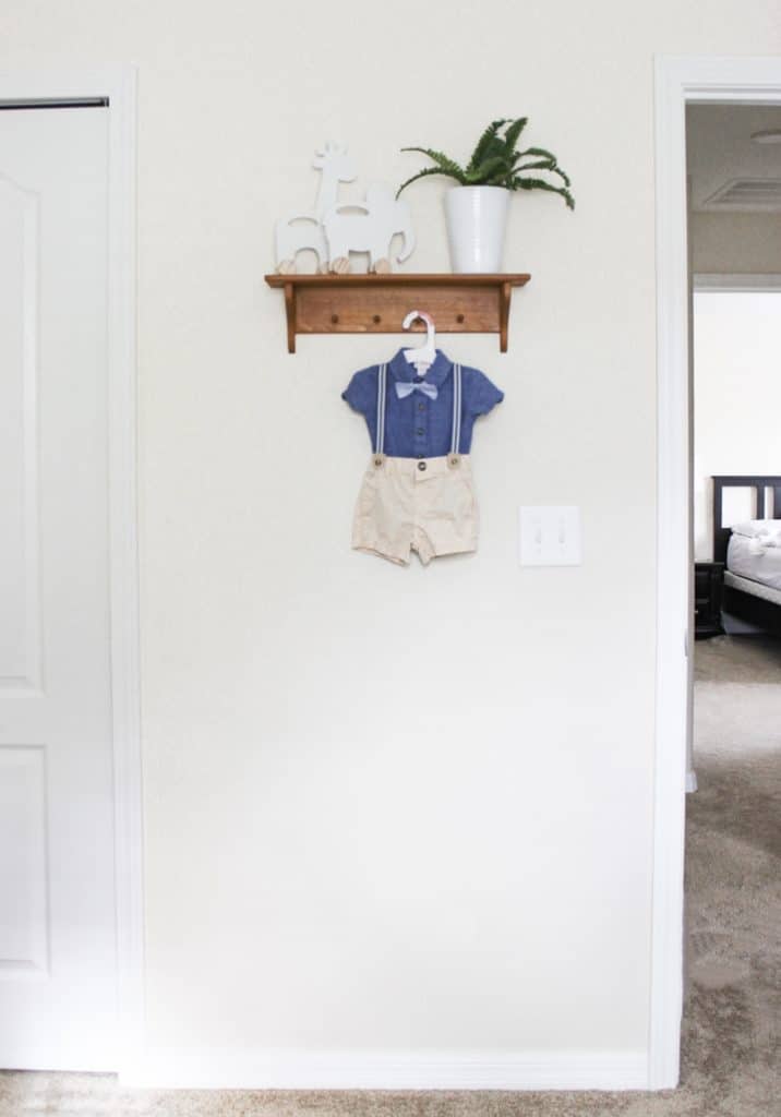 A gender neutral safari nursery is such a cute nursery theme! This safari nursery theme is fun, light and airy, plus absolutely adorable. There are a few travel nursery details thrown in and it is the happiest room in the house. I hope it helps you with your own nursery inspiration.