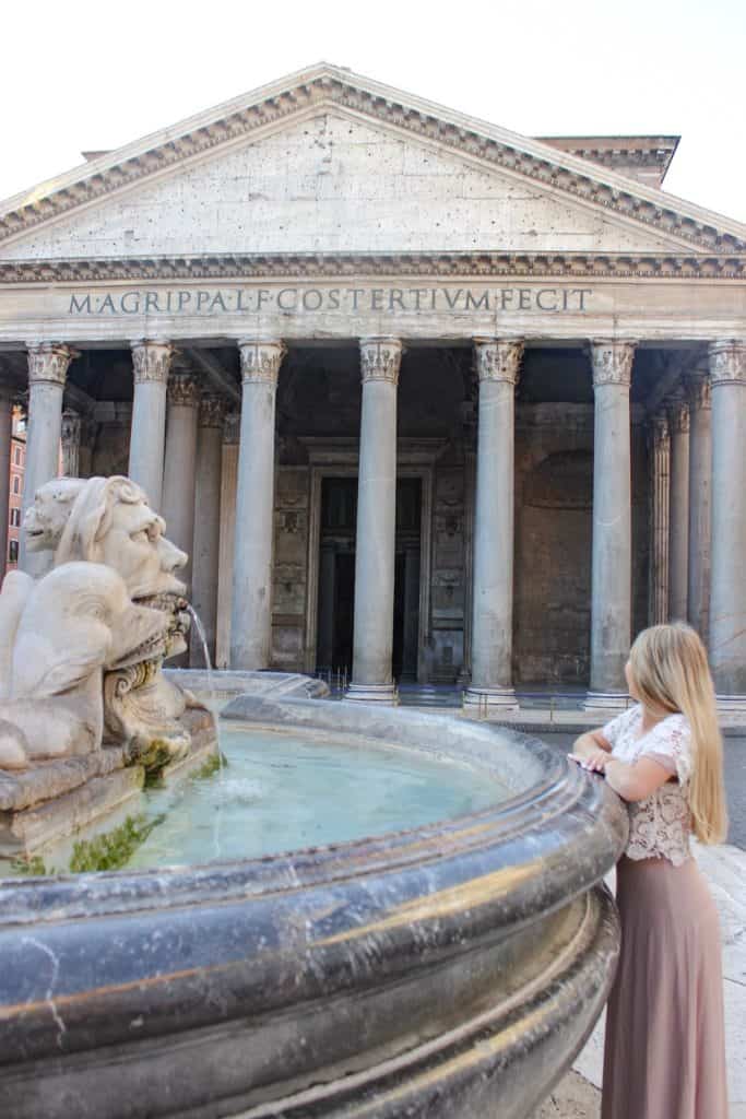 The Pantheon is a beautiful building with an amazing history plus some record breaking architecture which is amazing to see. Definitely add the pantheon to your list of places to visit in Rome.