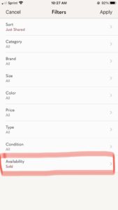The availability filter on Poshmark. This guide to Poshmark for beginners teaches sellers how to list items for a profit and make money.