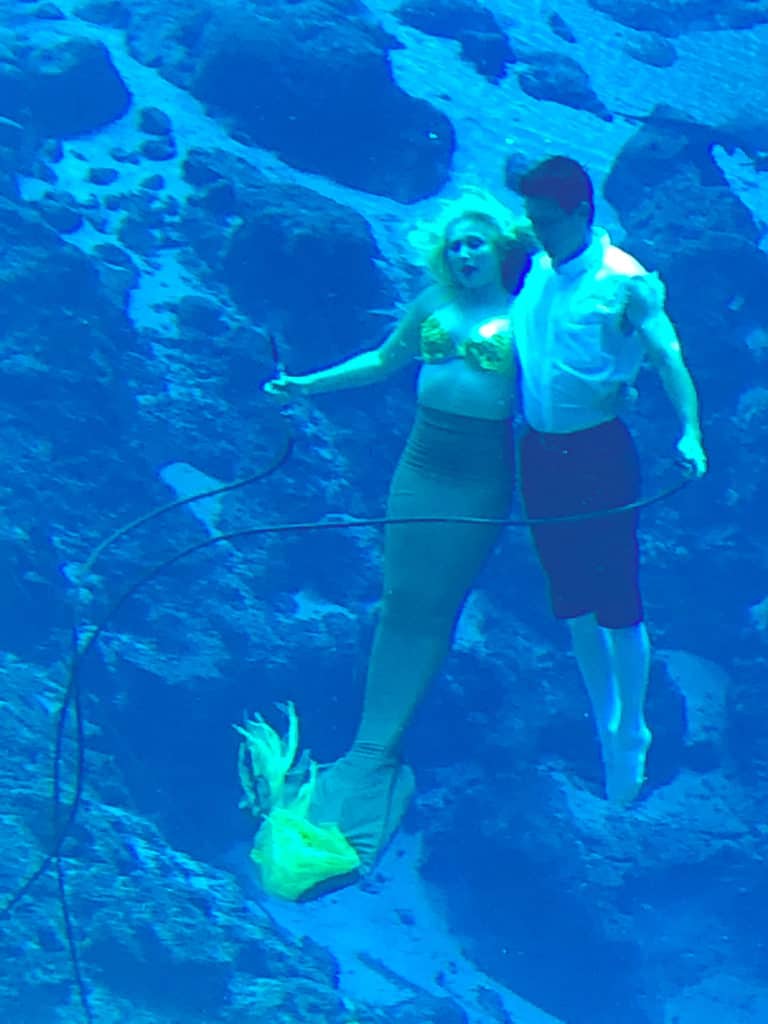 Mermaids that perform at Weeki Wachee State Park