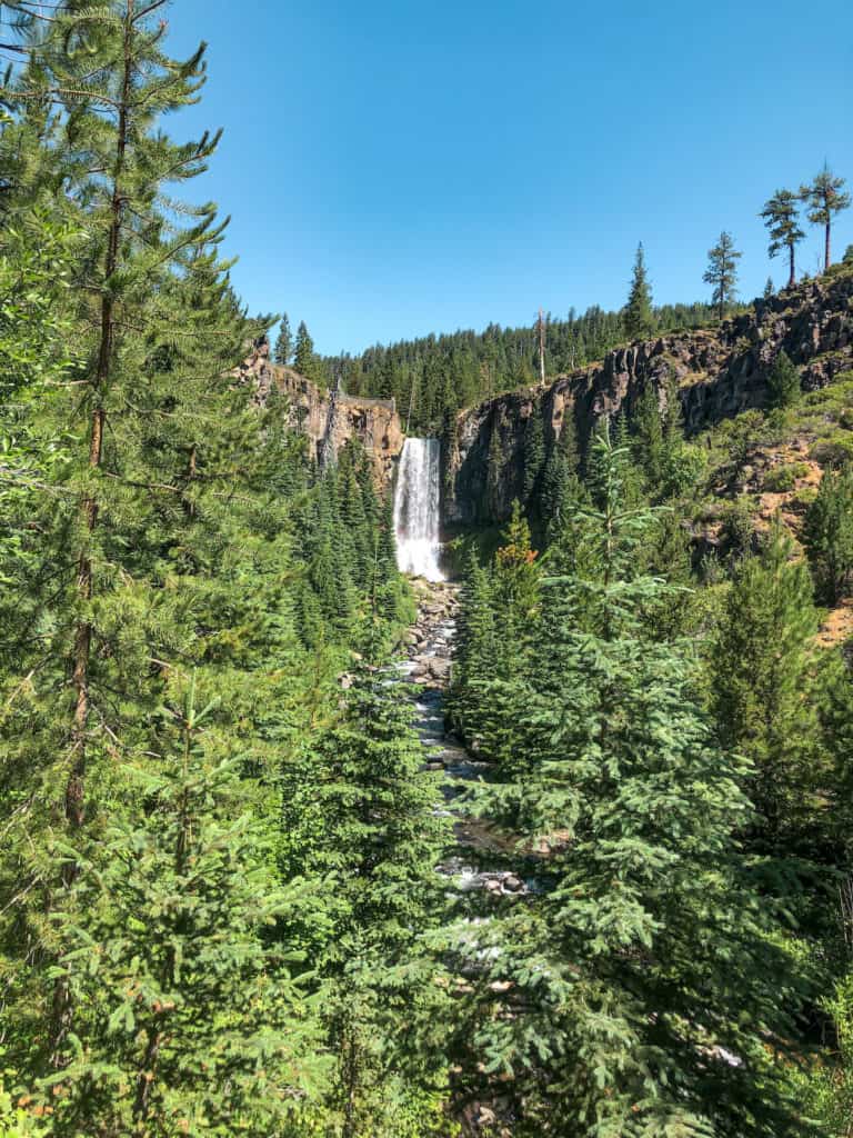 Tumalo falls hike is another easy but fun hike to add to your one day bend oregon itinerary. This large water fall offers a great view of the surrounding area.