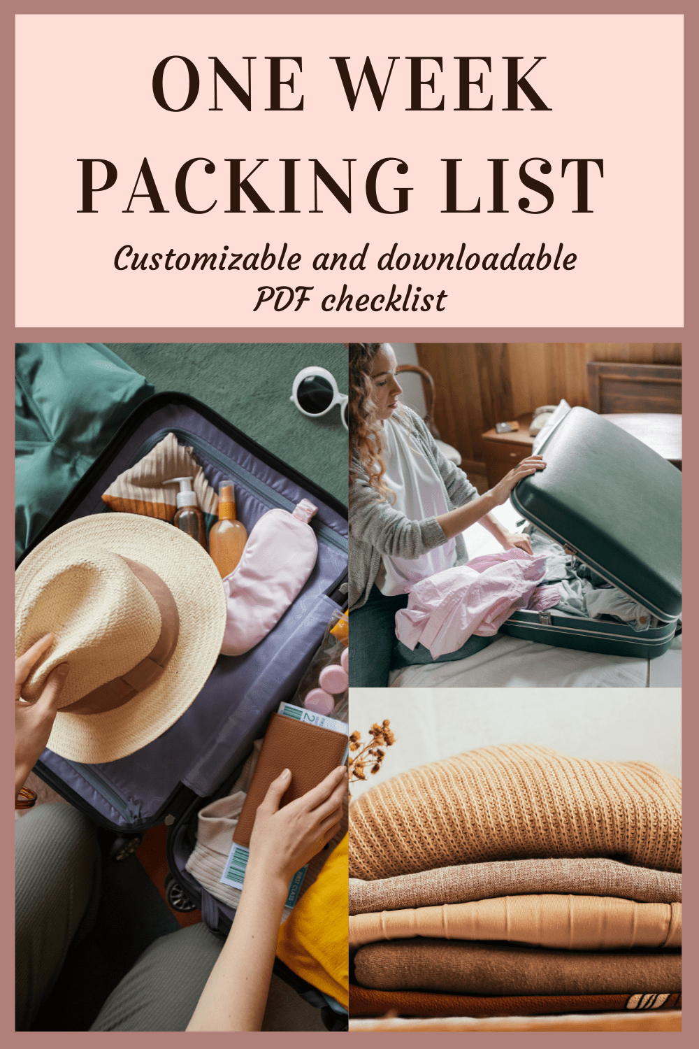 You are currently viewing Customizable 1 Week Packing List (in a Carry-on)