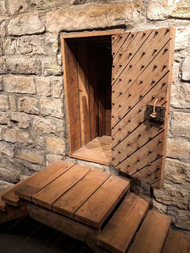 The door to the Liberty Jail.