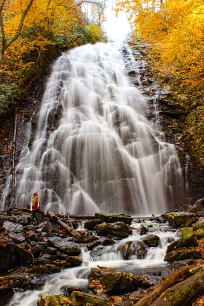 Crabtree Falls in Asheville, NC should be on your list of waterfalls to visit in the US.