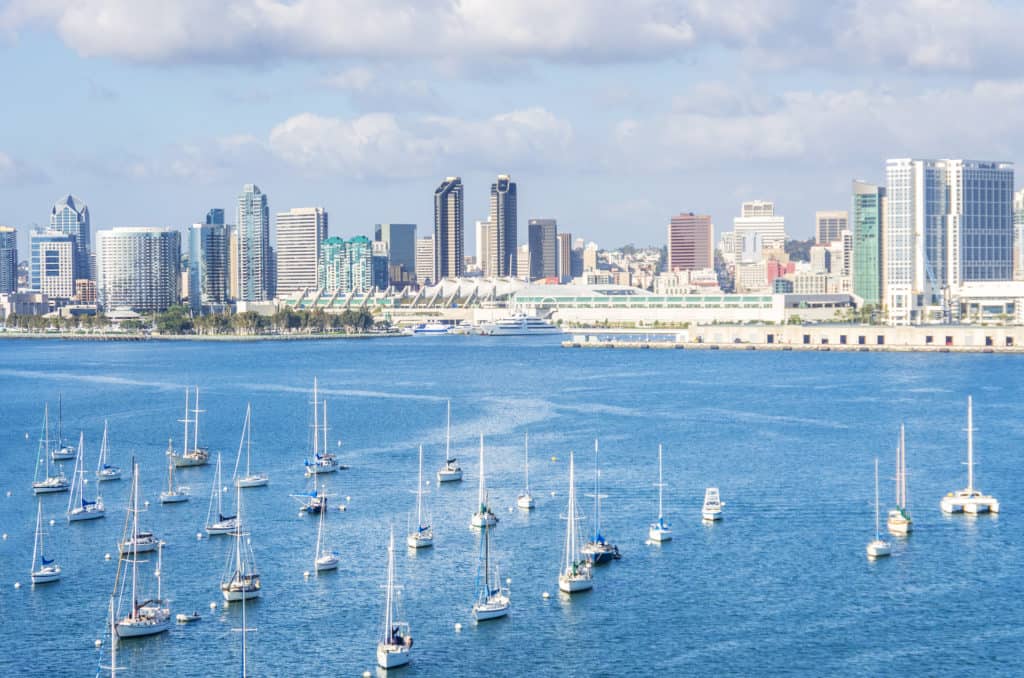 San Diego is a classic summer vacation destination in the US for families near the ocean.