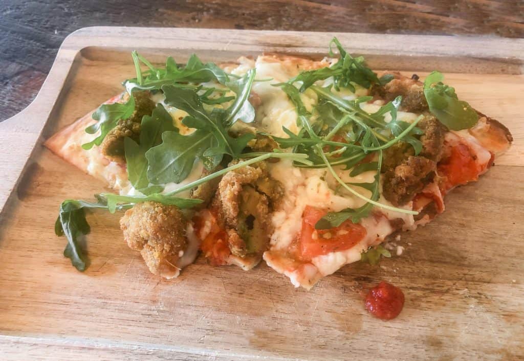 A delicious flatbread from grain and berry. The best healthy restaurants in Tampa where you can eat out while keeping to your health goals. There is plenty of healthy food in Tampa but these are the best of the best. 