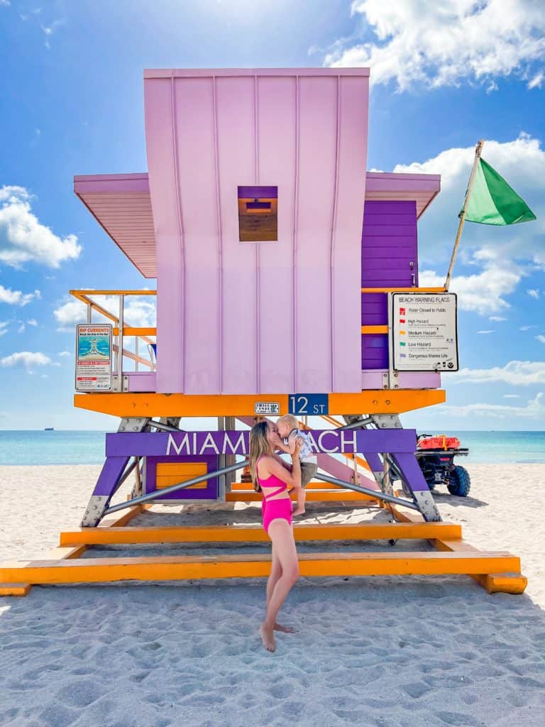 The lifeguard stands on Miami Beach are one of the most instagrammable places in Miami. with endless color combinations and unique shapes.