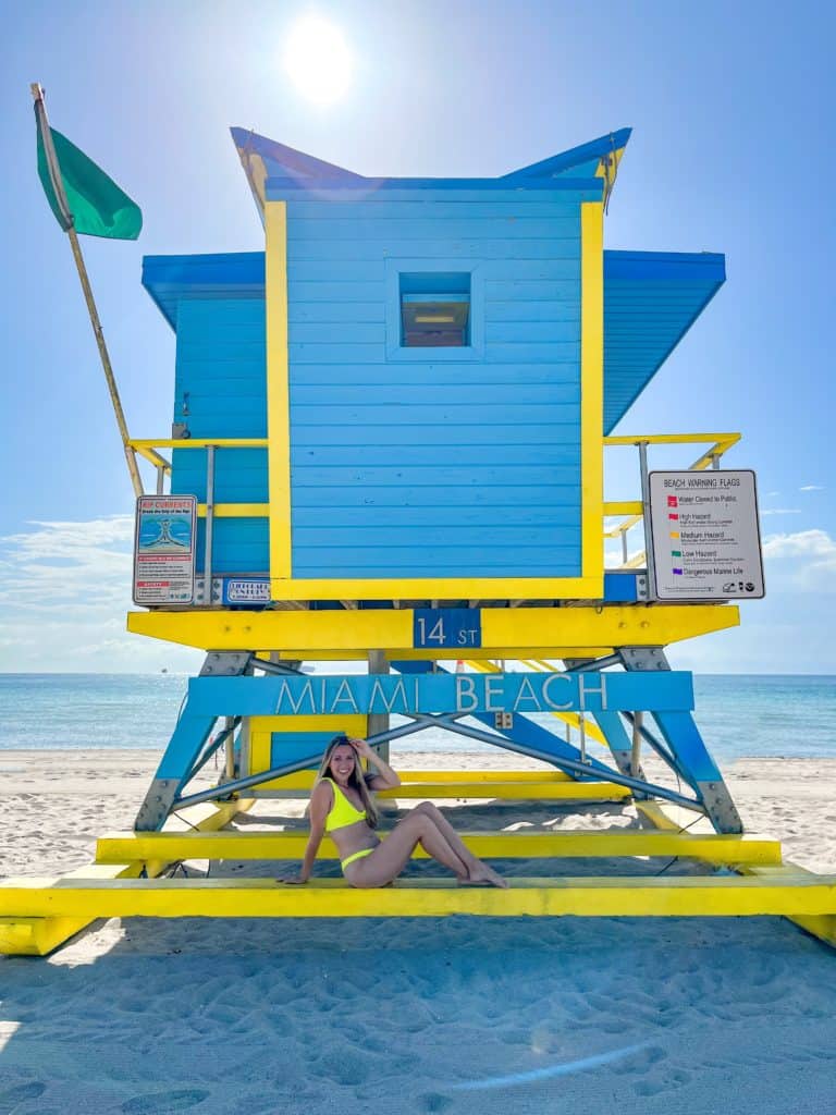 The lifeguard stands on Miami Beach are one of the most instagrammable places in Miami. with endless color combinations and unique shapes.