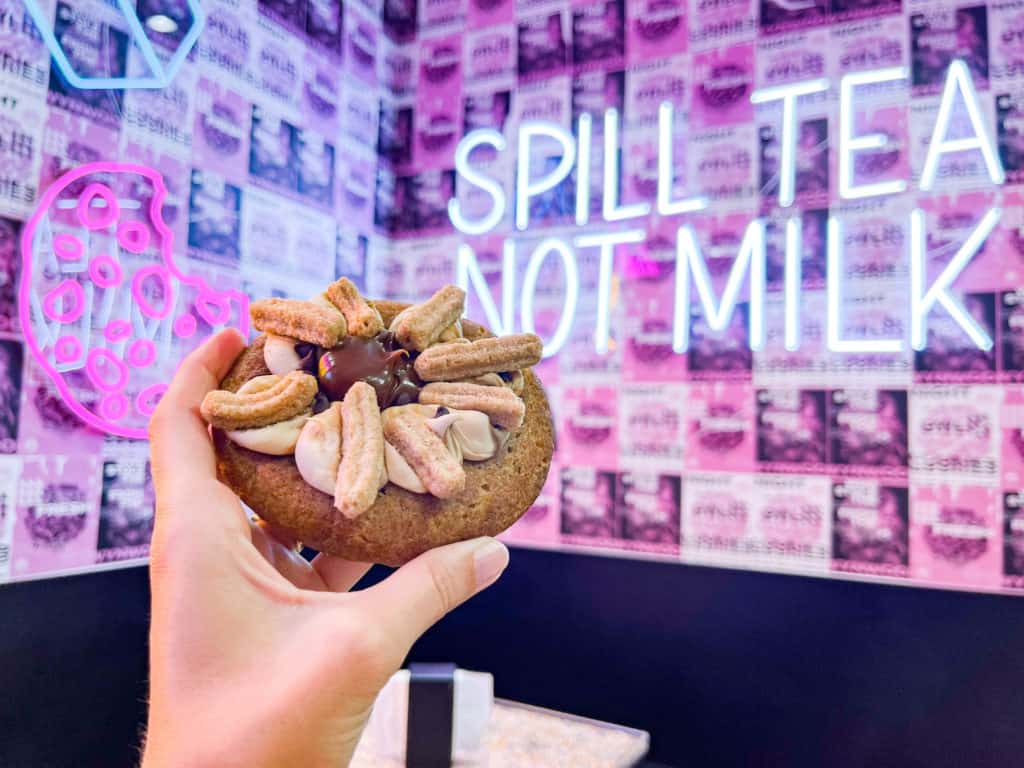There is no shortage of sweet spots to try in Wynwood, Miami but this churro cookie from Night Owl Cookies definitely makes my list of best restaurants in Miami.