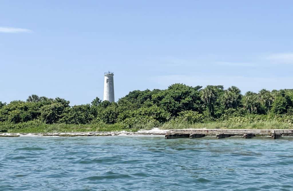 View of Egmont Key Lighthouse from the Egmont Key ferry