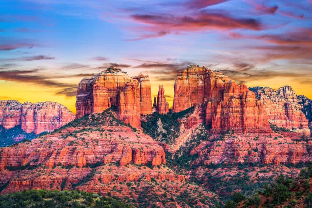 Sedona, Arizona in the winter has mild temperatures, low crowds and stunning red rock views