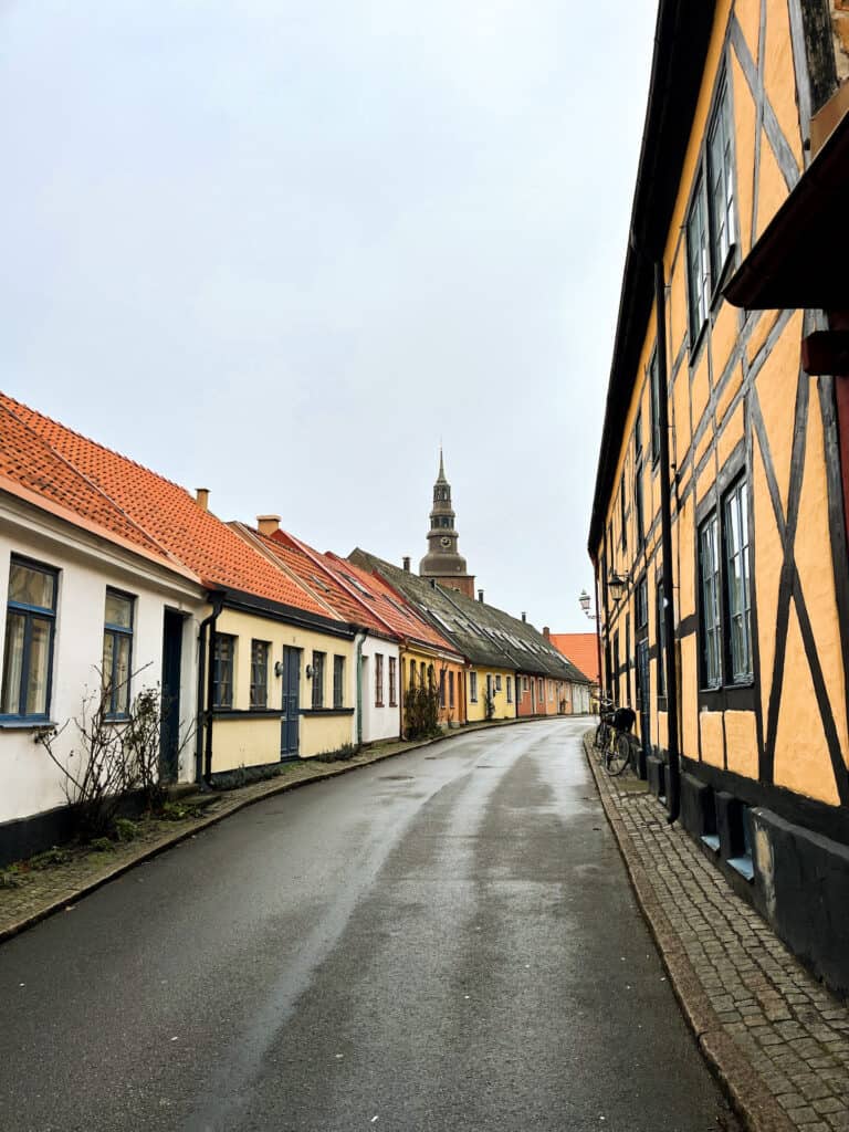 One of many picturesque streets in Ystad, Sweden