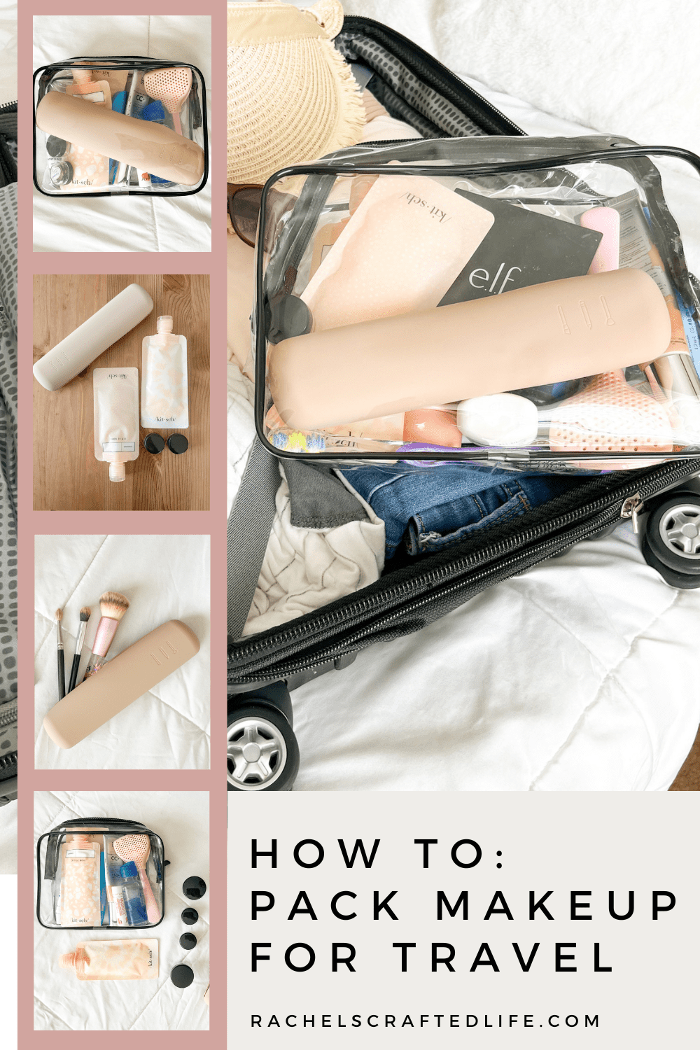 Best Way To Pack Makeup For Travel On A Plane Rachel s Crafted Life