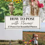 How to Pose with Flowers: 17 Poses for Beautiful Photos