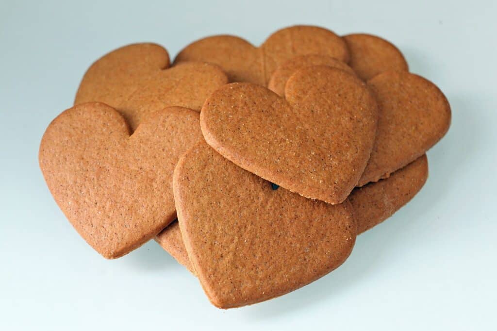 Thin crunchy ginger cookies are a yummy swedish treat to eat.