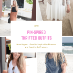 pinterest inspired thrifted outfits. Corduroy skirt, summer dress, beach outfits, thrifted style, black shirt, summer skirts, modest style, modest outfits, ootd