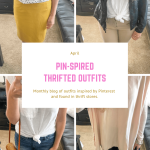 April thrifted outfits. outfit ideas april